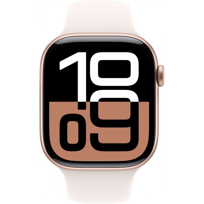 APPLE Watch Series 10 GPS + Cellular 46 mm aluminijasto ohišje iz rožnatega zlata s športnim paščkom Light Blush - S/M 2