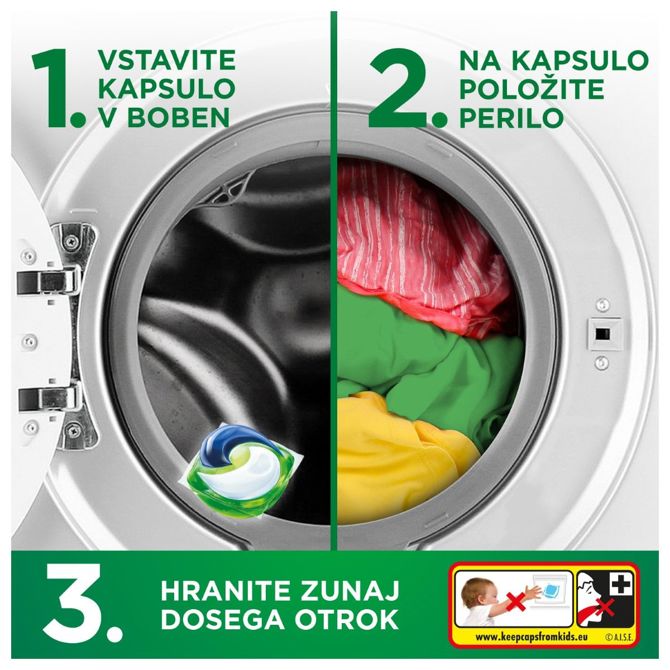 Kapsule za pranje barvnega perila Ariel color, 30 pranj 6