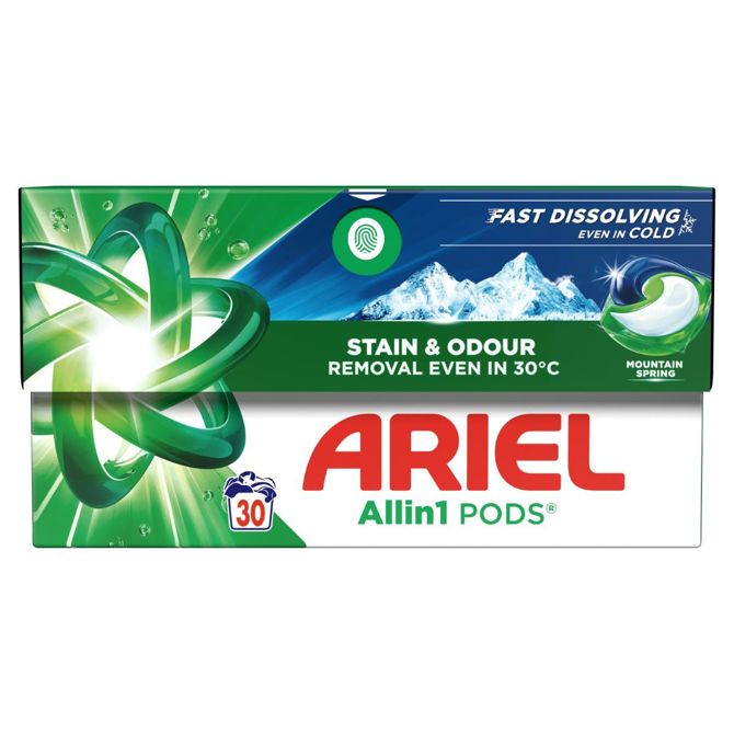 Kapsule za pranje perila Ariel Allin1 mountain spring, 30 pranj 2