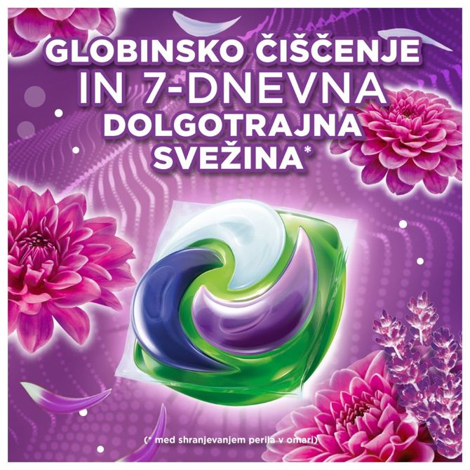 Kapsule za pranje perila Ariel + Touch of Lenor Amethyst Flower, 38 pranj 4