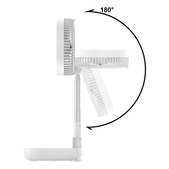 Ventilator Becool BCFFANBAT2601 zložljiv, teleskopski, baterijski, 3 hitrosti, tiho delovanje 2