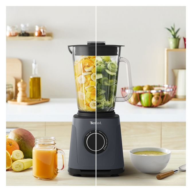 Blender Tefal BL771B PerfectMix Essential, 1200 W, steklena posoda 1,75 l, tehnologija Powelix, drobilnik ledu, pulzna funkcija 4