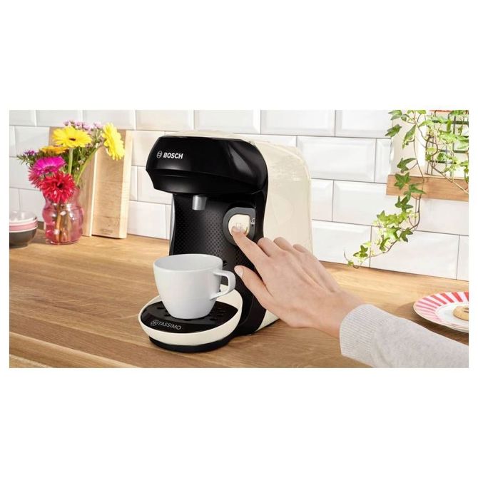 Kavni aparat Bosch Tassimo Happy TAS107E, kapsule T-DISC, INTELLIBREW, 0,7 l, 1400 W, bež/črna 3