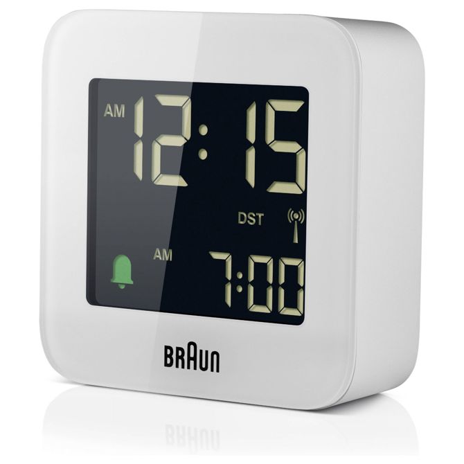Radijska budilka Braun BC08W-DCF, DCF sinhronizacija, LCD zaslon, funkcija dremeža, bele barve 2