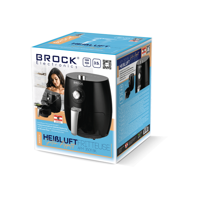 BROCK cvrtnik na vroč zrak 3.5l - AFM 3501 BK 2