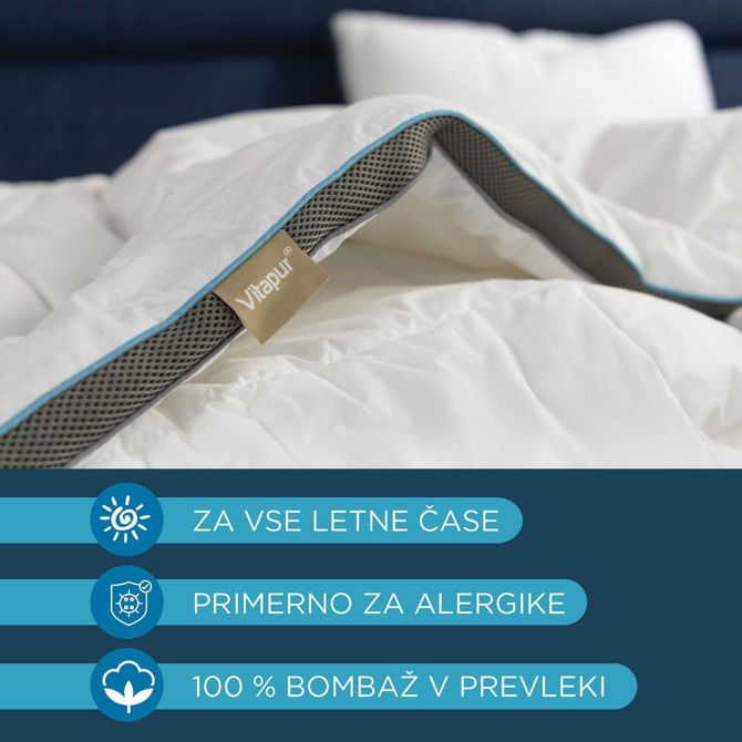 Celoletna odeja Vitapur MemoSilver Premium, 140x200cm 3