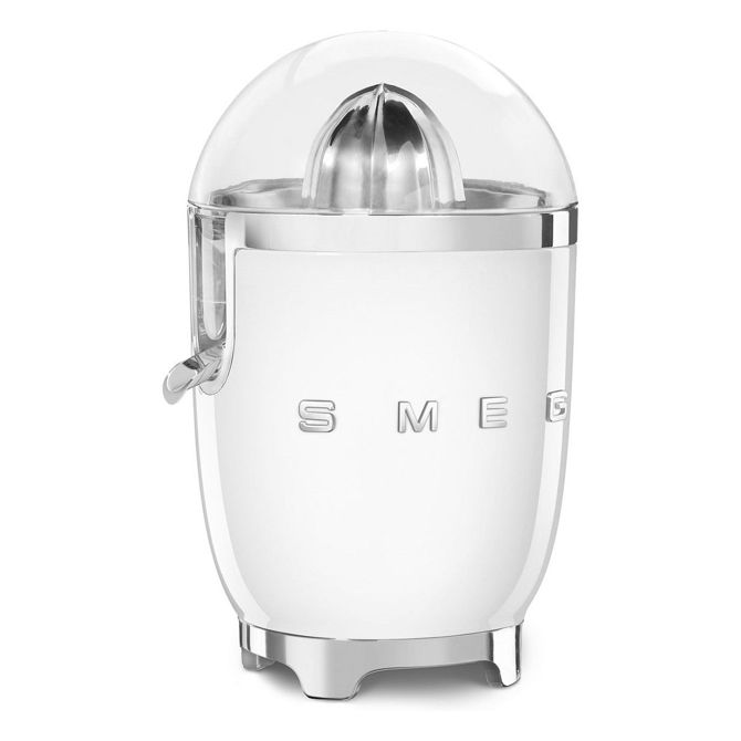 Ožemalnik Smeg CJF11WHEU bela, funkcija proti kapljanju, nerjaveče jeklo, 70 W, filter za pulpo 5