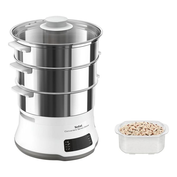 Posoda Tefal Priročna serija Deluxe VC502D, 3 košare, digitalno upravljanje na dotik, nerjaveče jeklo, 8 programov, 9 l 2