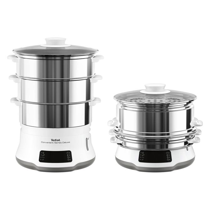 Posoda Tefal Priročna serija Deluxe VC502D, 3 košare, digitalno upravljanje na dotik, nerjaveče jeklo, 8 programov, 9 l 5