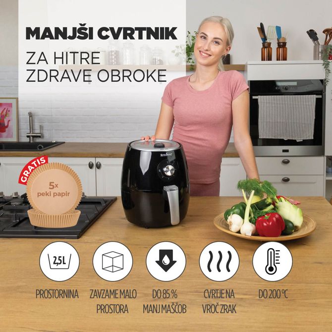 Cvrtnik na vroč zrak Rosmarino Infinity II - 2,5 L 2