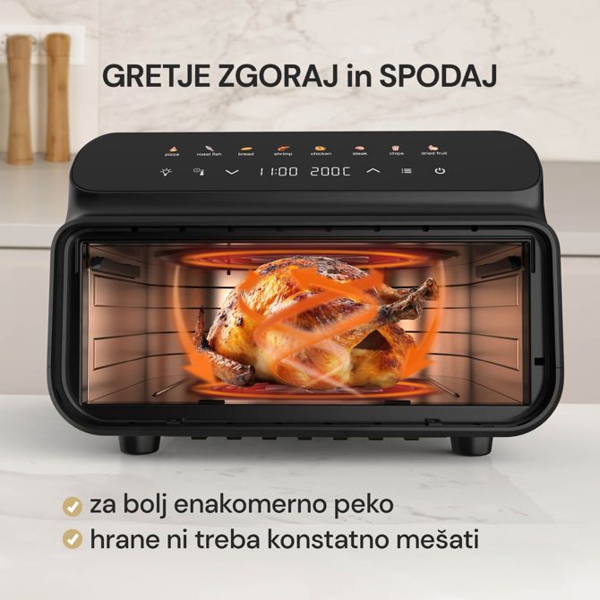 Cvrtnik na vroč zrak Rosmarino Infinity MasterPro - 5 v 1, 10 L 3