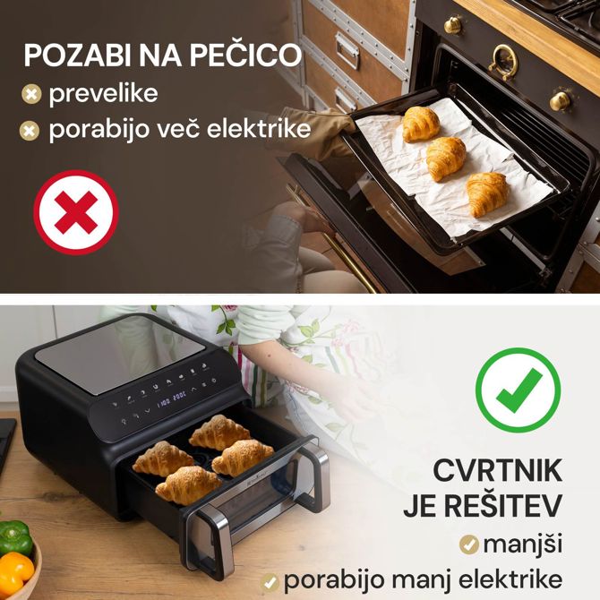 Cvrtnik na vroč zrak Rosmarino Infinity MasterPro - 5 v 1, 10 L 4