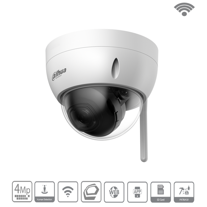 Dahua IPC-HDBW1230DE-SE-0280B 2MP WiFi Fix, IP Kamera, app 2