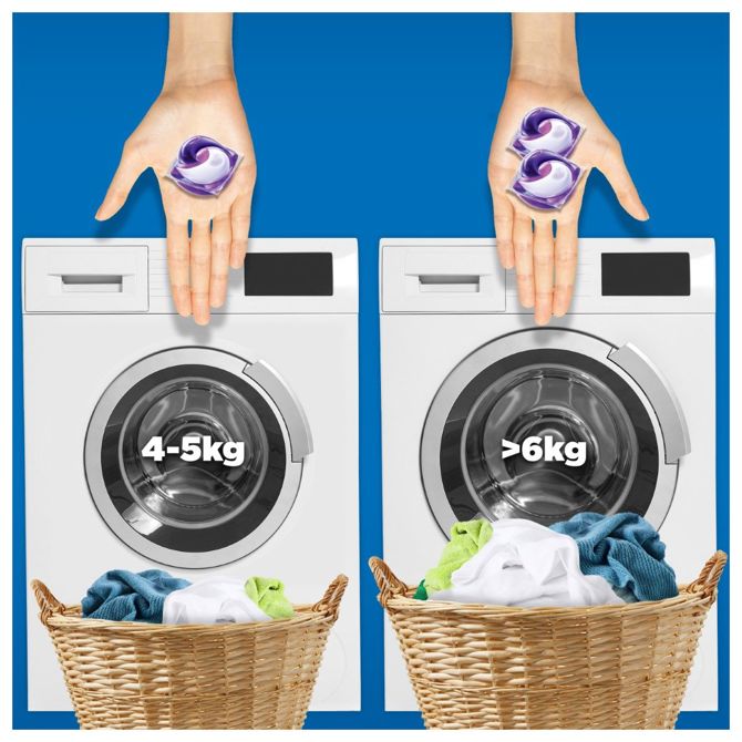 Kapsule za pranje perila Dash Lavanda, 44 kos, učinkovito čiščenje, vonj sivke, ultrakoncentrirana formula 4