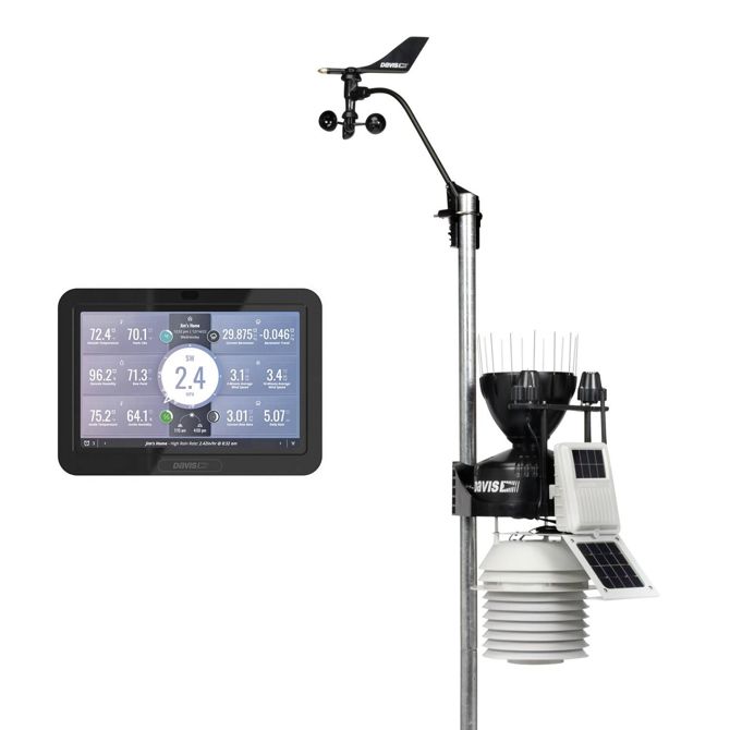 Digitalna brezžična vremenska postaja Davis Instruments Vantage Pro2 Active Plus z EU konzolo (model 6263EU, do 80 senzorjev) 2