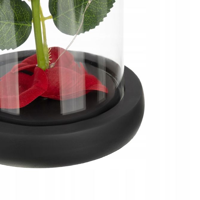 Dekorativna XL toplo bela LED vrtnica v steklenem kozarcu 21cm 5