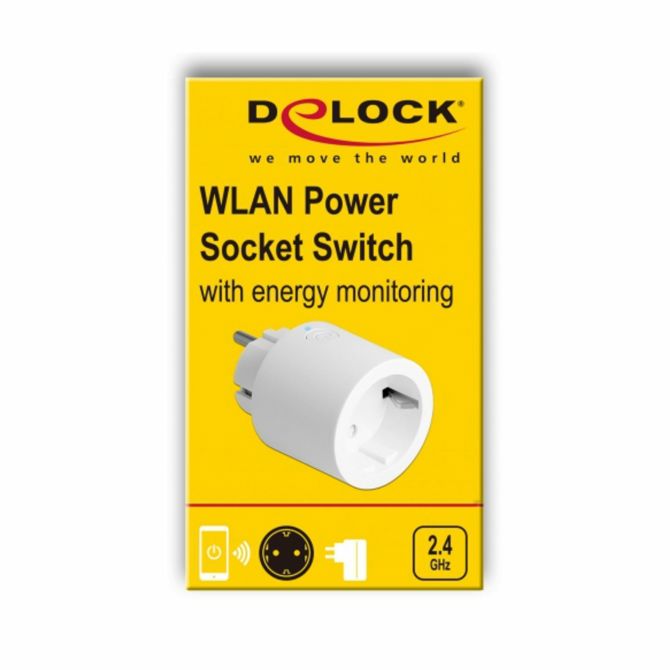 Pametna vtičnica z merilcem porabe Delock MQTT 11827 4
