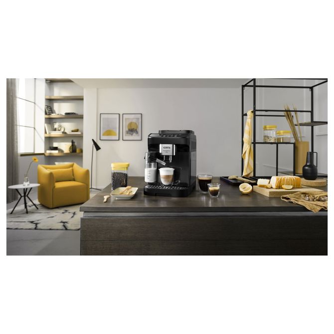 Kavni aparat DeLonghi Magnifica Evo ECAM290.61.B avtomatski, vgrajen mlinček, rezervoar za mleko, 15 bar, črn 5