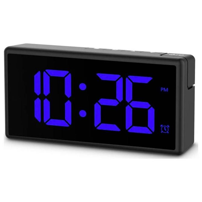 Digitalna budilka &quot,Ibiza&quot,, večbarvni zaslon, s funkcijo polnjenja USB, črna   Hama  00222208    budilka  črna 4