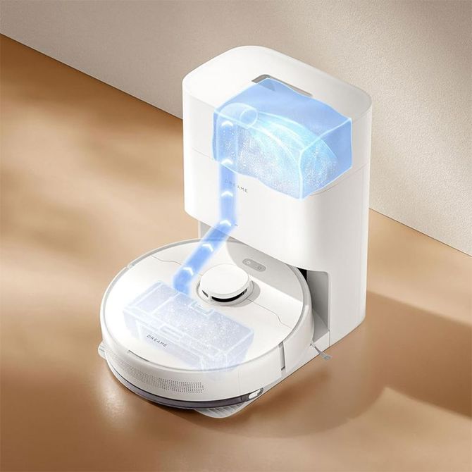 Robotski sesalnik Dreame D10 Plus, gen. 2, samopraznilna postaja, bel (6976233675879) 3