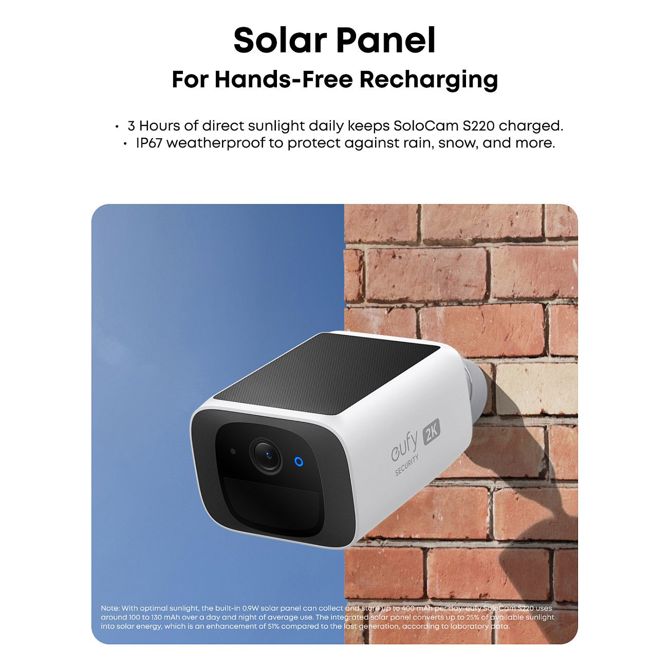 Varnostna kamera Anker SoloCam S220 2-delni paket, brezžična, IP67 vodoodporna, nočni vid, zaznavanje ljudi, Wi-Fi 3