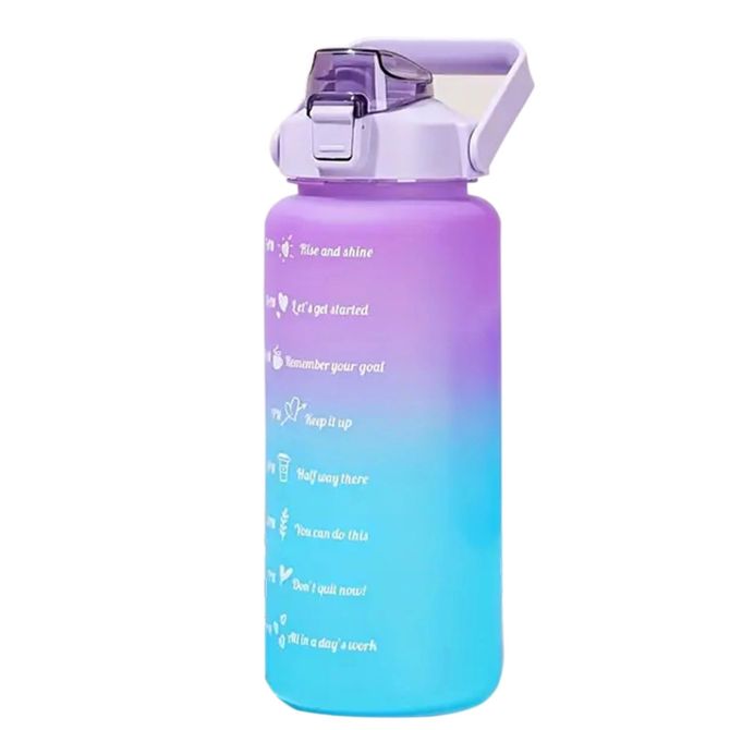 Motivacijska steklenica Extralink | bidon, 2000ml, vijolično-moder, BUT-992 3