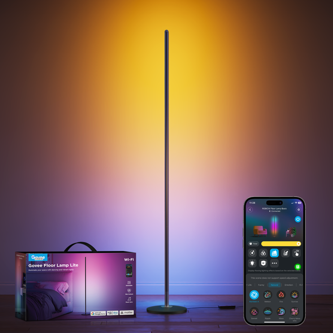 Talna svetilka Govee Floor Lamp Lite, RGBICW, 16 milijonov barv, pametni nadzor 5