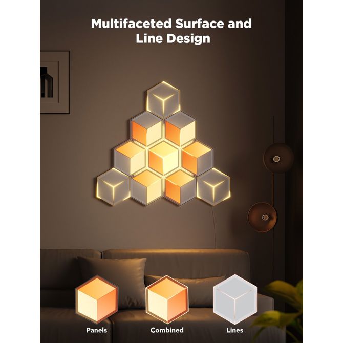 GOVEE GLIDE HEXAGON LIGHT PANELS ULTRA 7-PACK 5