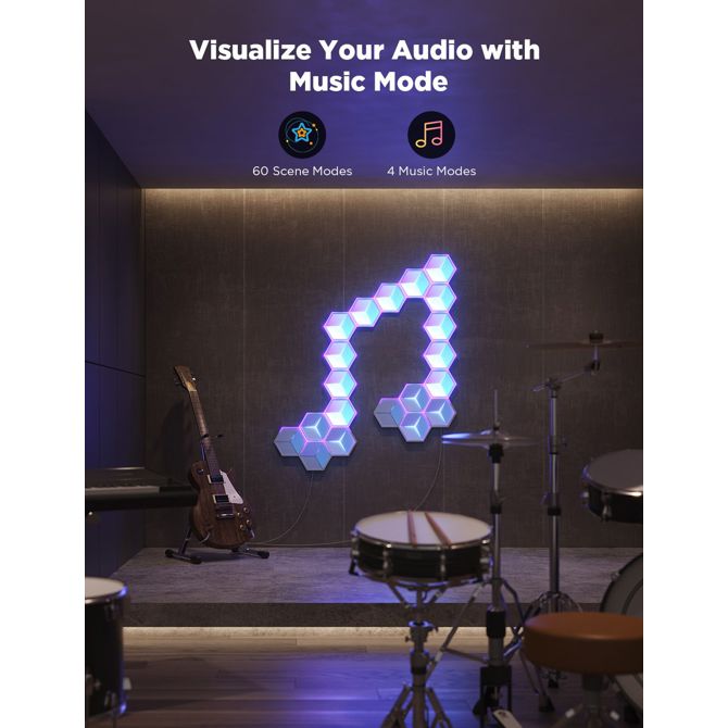 GOVEE GLIDE HEXAGON LIGHT PANELS ULTRA 7-PACK 6