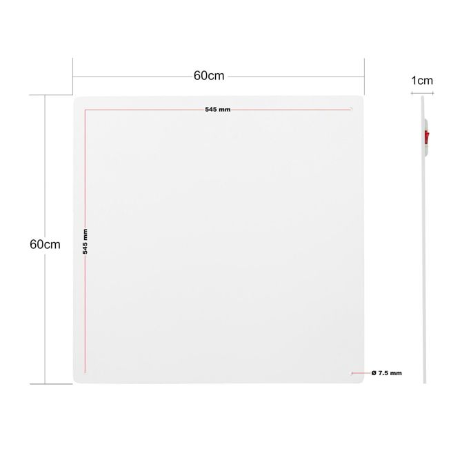 IR keramični infrardeči panel grelna plošča 425W - 60x60cm 4