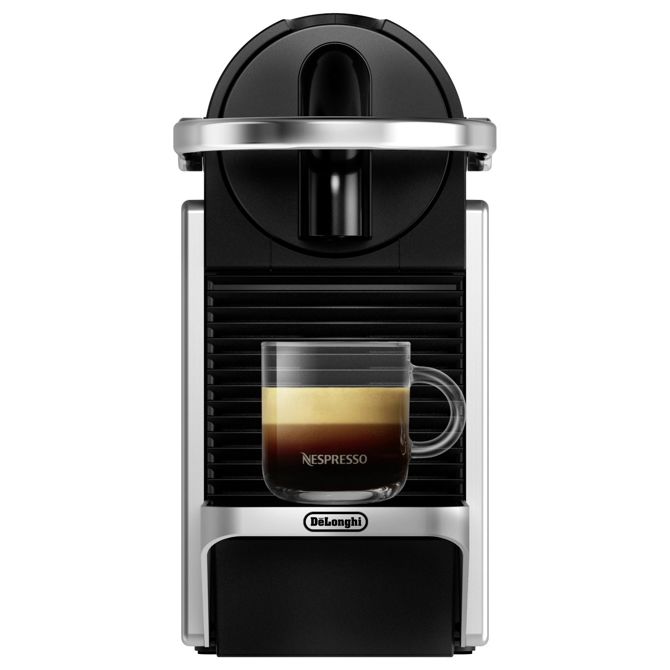 Kavni aparat DeLonghi Pixie EN127.S, Nespresso kapsule, 19 barov, 1 l rezervoar, samodejni izklop, srebrno-črna 2
