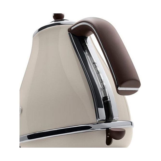 Grelnik vode DeLonghi KBOV 2001 BG, 1,7 l, nerjaveče jeklo, 2000 W, samodejni izklop, bež 2