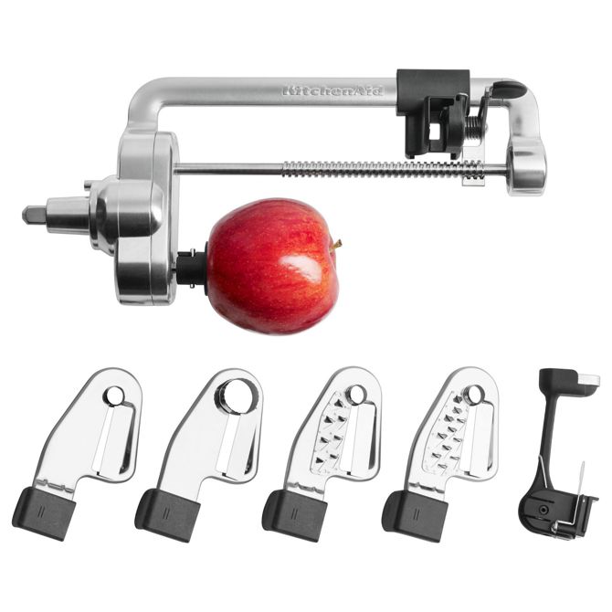 Rezalnik Kitchenaid 5KSM1APC spiralni, kovinska konstrukcija, za stoječi mešalnik, 4 nastavljiva rezila, enostavno čiščenje 2