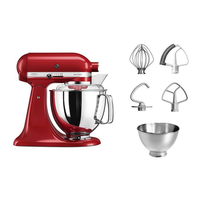Kuhinjski robot KitchenAid Artisan 5KSM175PSEER 4,8 l, 300 W, 10 hitrosti, planetarno mešanje, rdeč (Empire Red) 2