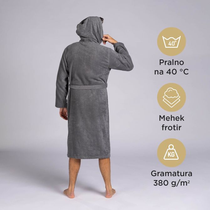 Kopalni plašč Svilanit INFINITY – siv 5723837 3