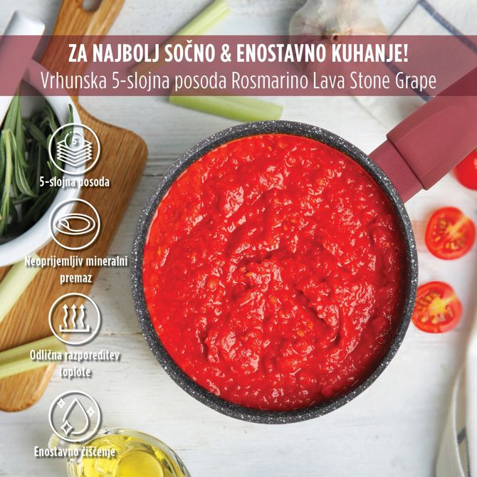 Kozica Rosmarino Lava Stone Grape, 1 l, 16 cm  2