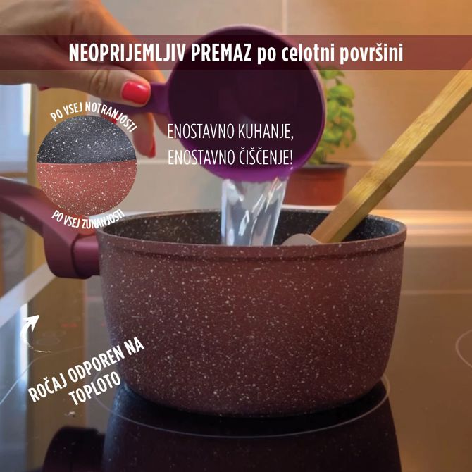 Kozica Rosmarino Lava Stone Grape, 1 l, 16 cm  3