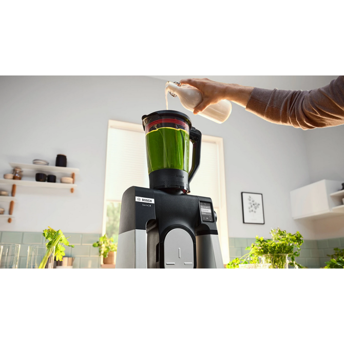 Kuhinjski robot Bosch MUMS6ZS17 Serie 6, vgrajena tehtnica, časovnik, 1600 W, nerjaveče jeklo/črna 2