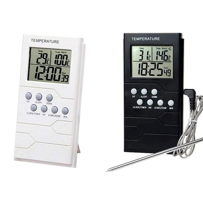 LCD kuhinjski termometer Verk s sondo 95cm do 300°C za meso 5