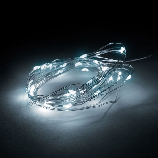 LED svetlobna zavesa 3 × 1 m – 100 hladno belih lučk, 8 načinov, IP44 primerna na prostem 2