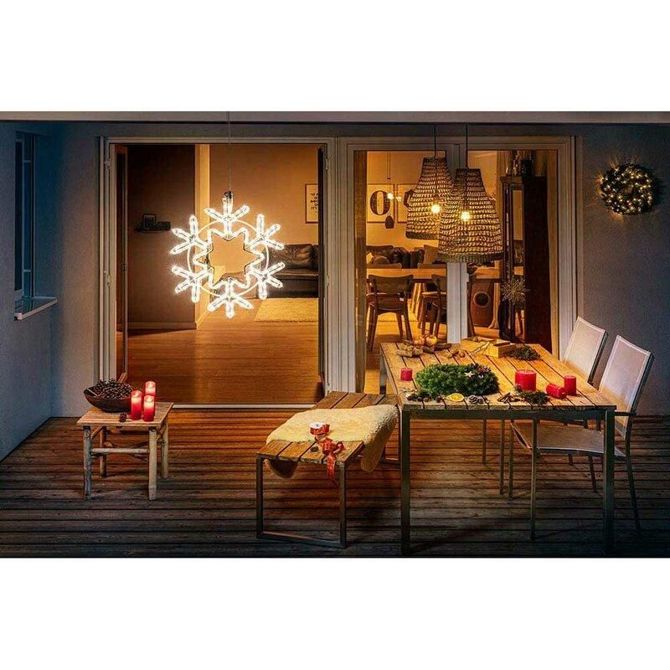 Ledvance LED božične lučke zunanja svetlobna cev 59cm - snežinka 5