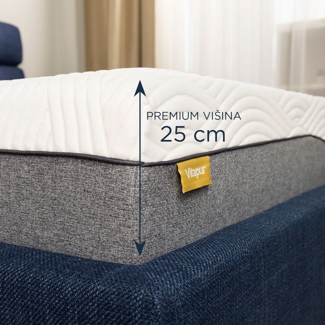 Ležišče iz pene Vitapur MemoSilver Premium Plus 25 4