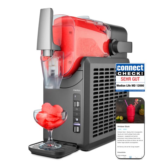 Medion LIFE ledomat MD12090 (siv, za 2600 ml ledene kaše) 2