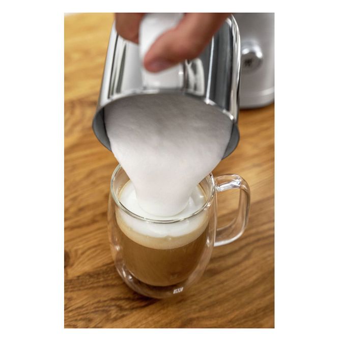 Penilnik mleka Zwilling Enfinigy 400 ml, avtomatski grelnik, 2 funkciji, nerjaveče jeklo, srebrn 3