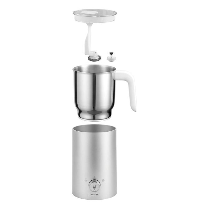 Penilnik mleka Zwilling Enfinigy 400 ml, avtomatski grelnik, 2 funkciji, nerjaveče jeklo, srebrn 5