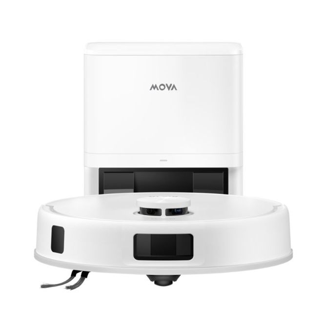 Robotski sesalnik MOVA E20 Pro Plus, 13000 Pa, mokro brisanje, samodejno praznjenje, bele barve 4