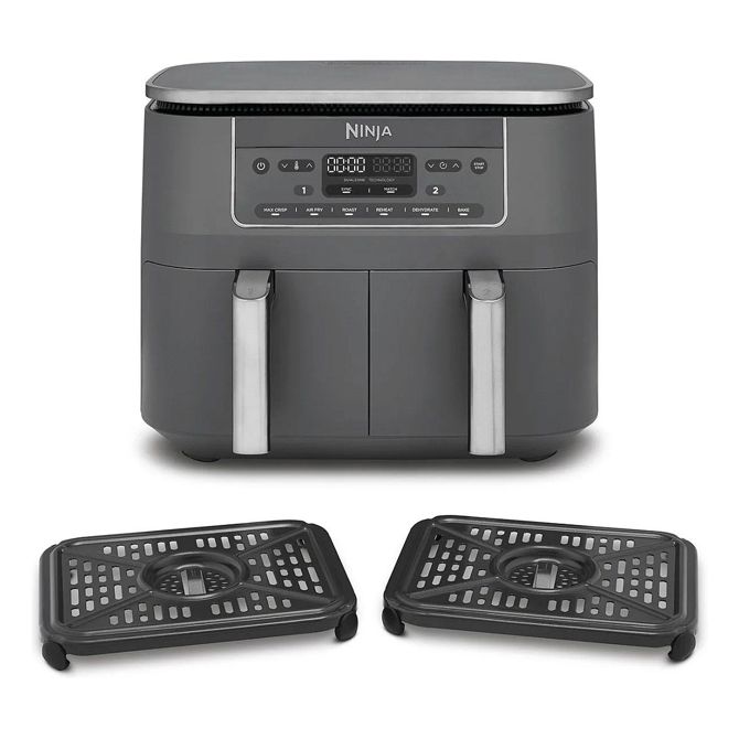 Cvrtnik na zrak Ninja DZ300EU, 2x3,8 l, 2470 W, dual zone, digitalna upravljalna plošča, funkcija SYNC 4