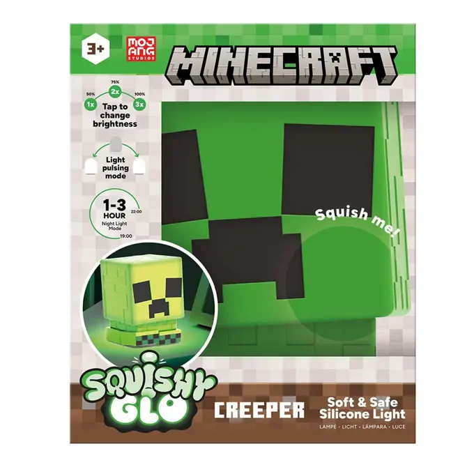 PALADONE Minecraft creeper squishyglo polnilna nočna lučka 4