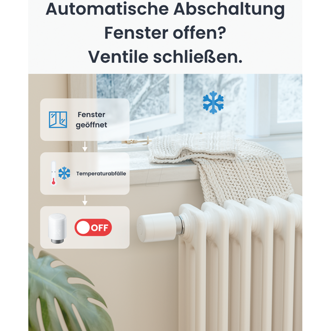 Pametni radiatorski termostat SwitchBot (bel) 2