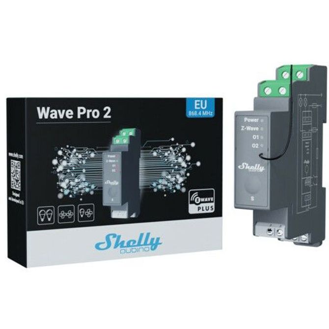 Pametni krmilnik Shelly Qubino Wave Pro 2 (sivo) 2